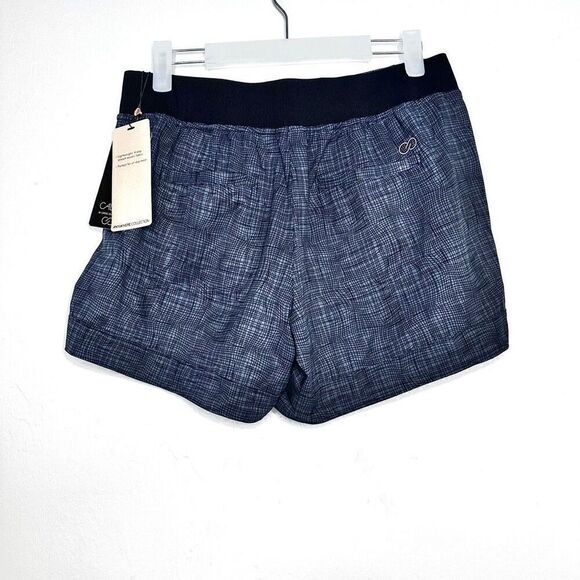 NWT Calia by Carrie Underwood Stretch Anywhere Cuffed Shorts Black Navy Small - Picture 3 of 7